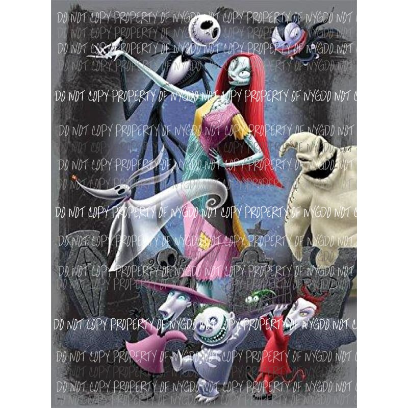 Nightmare Before Christmas # 14 Sublimation transfers Heat Transfer