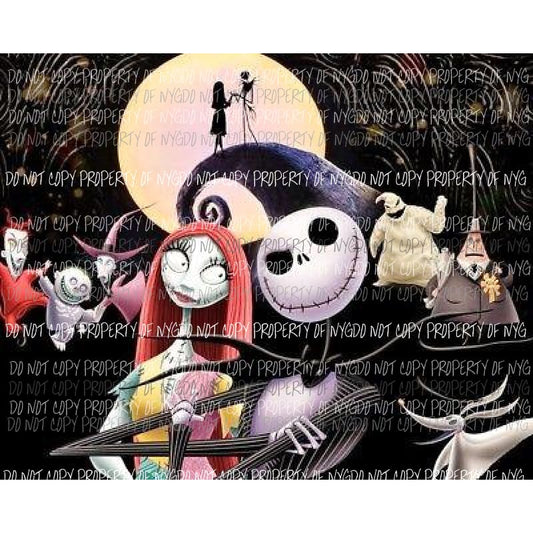Nightmare Before Christmas # 6 Sublimation transfers Heat Transfer