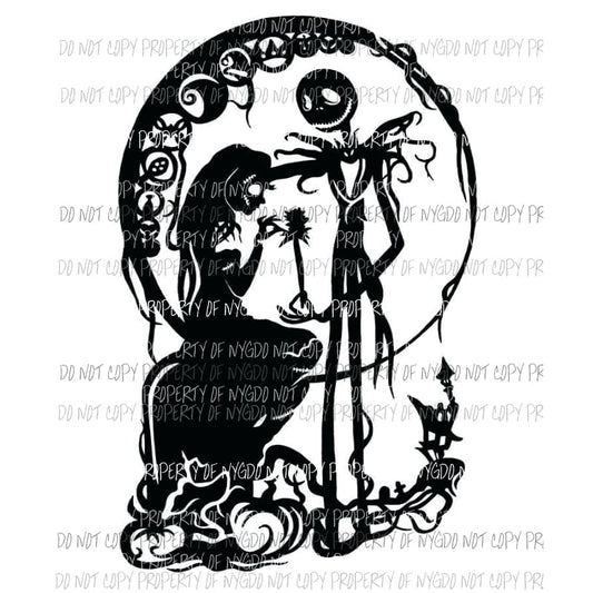 Nightmare Before Christmas # 7 Sublimation transfers Heat Transfer