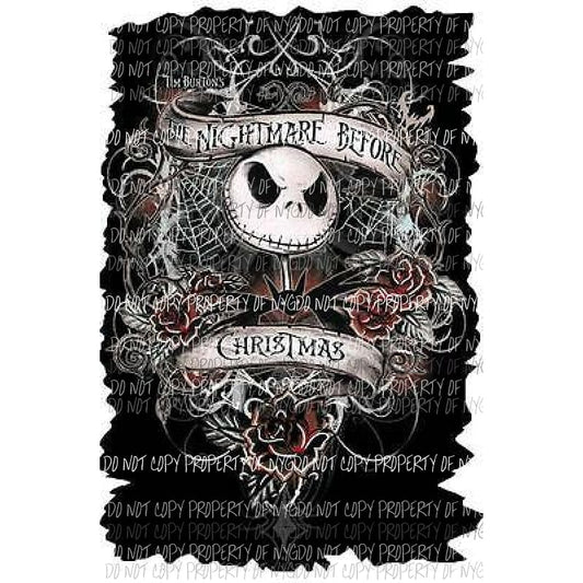 Nightmare Before Christmas # 8 Sublimation transfers Heat Transfer