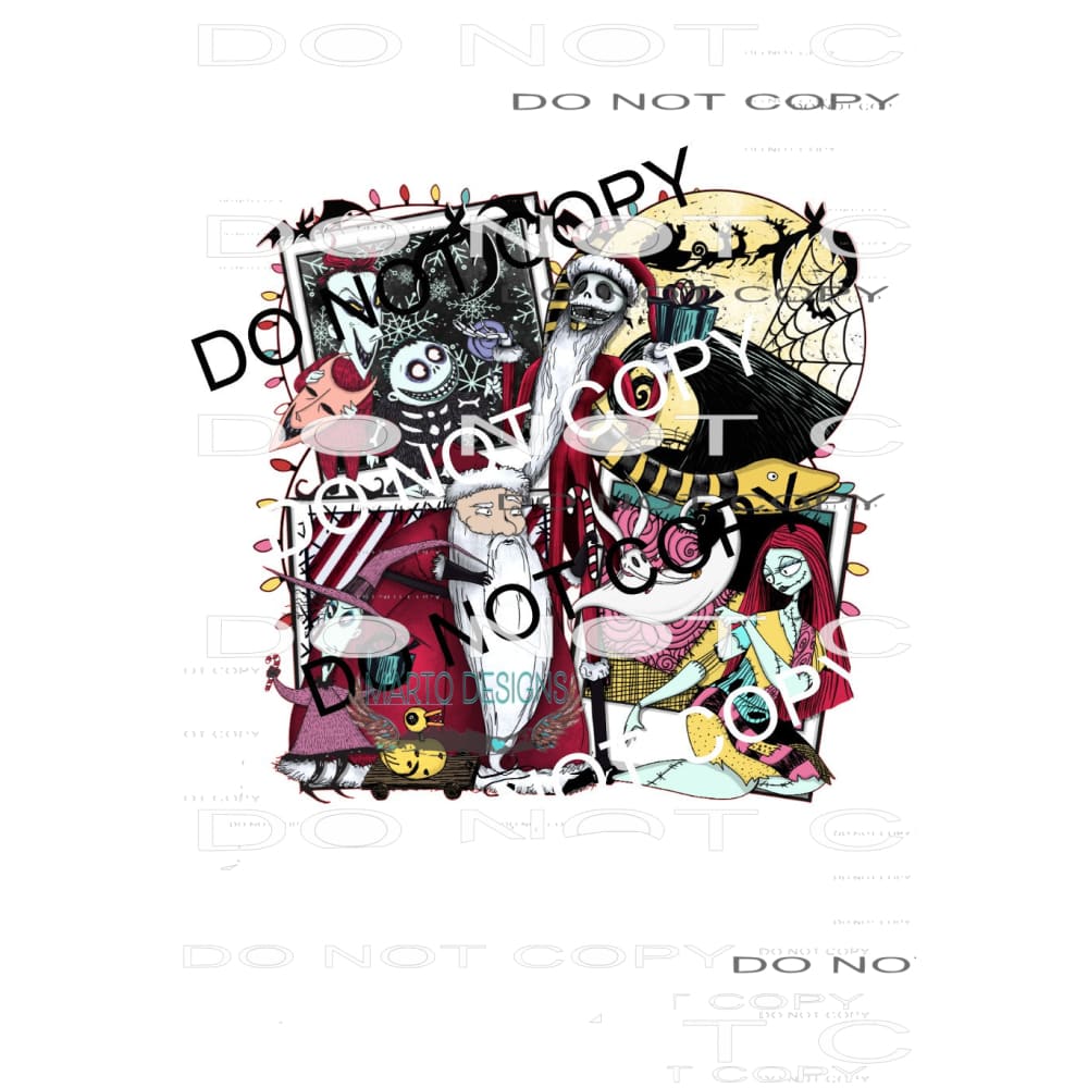 Nightmare Before Christmas #8668 Sublimation transfers -