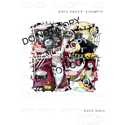 Nightmare Before Christmas #8668 Sublimation transfers -
