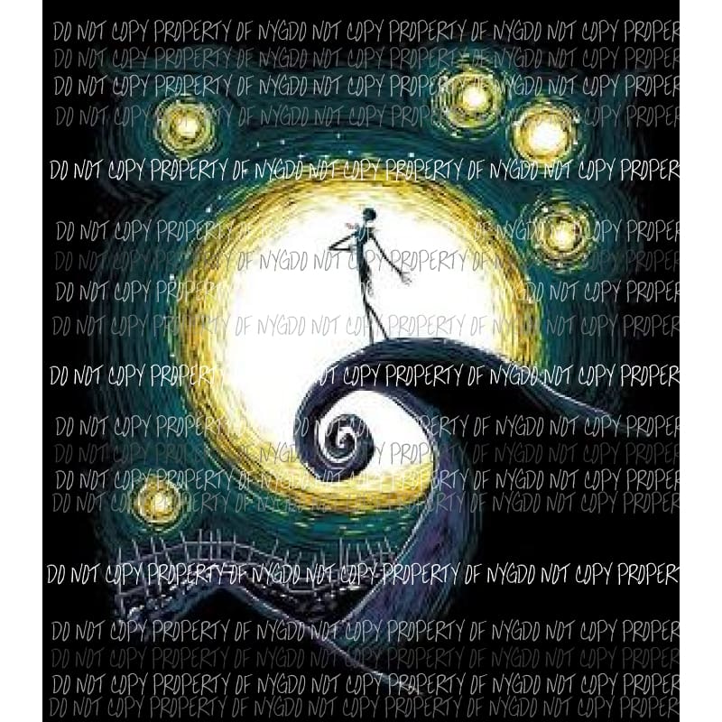 Nightmare Before Christmas Jack watercolor # 21 Sublimation transfers Heat Transfer