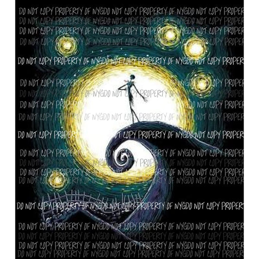 Nightmare Before Christmas Jack watercolor # 21 Sublimation transfers Heat Transfer