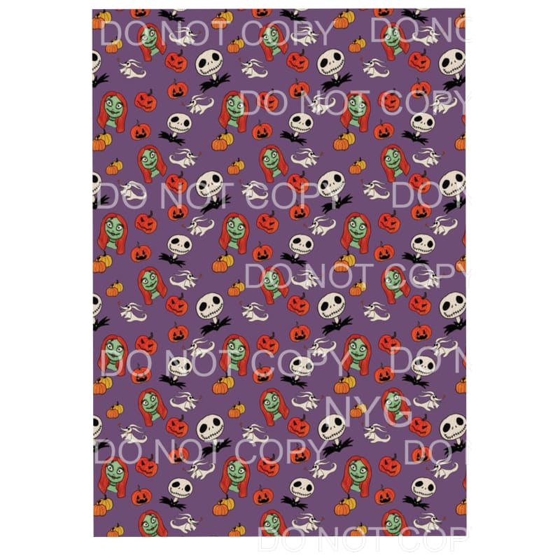 Nightmare before Christmas sheet # 1 Sublimation transfers -