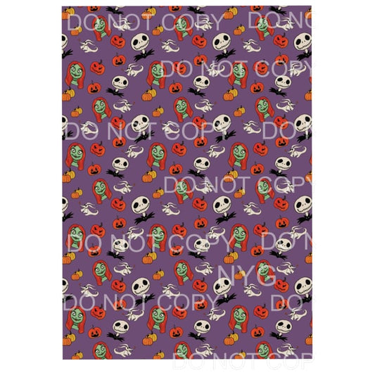 Nightmare before Christmas sheet # 1 Sublimation transfers -