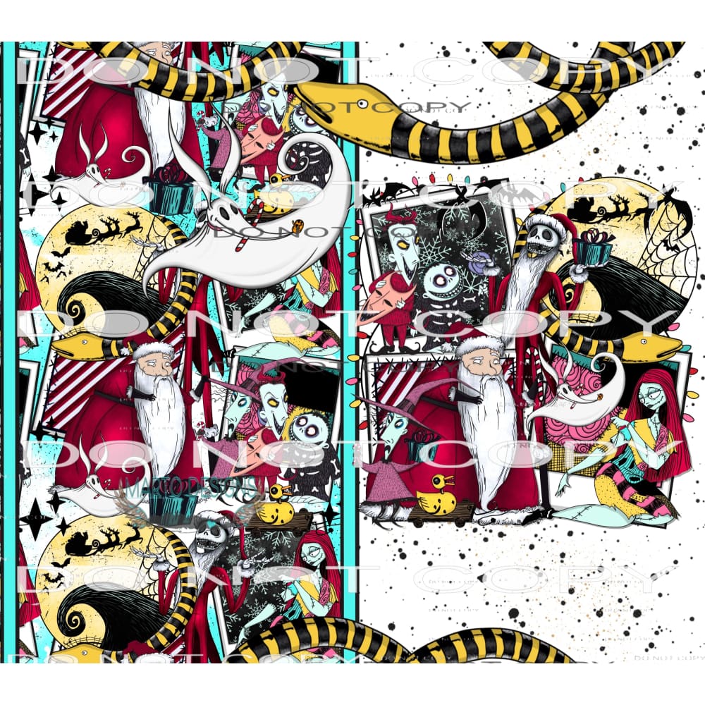 Nightmare Before Christmas Wrap #8674 Sublimation transfers