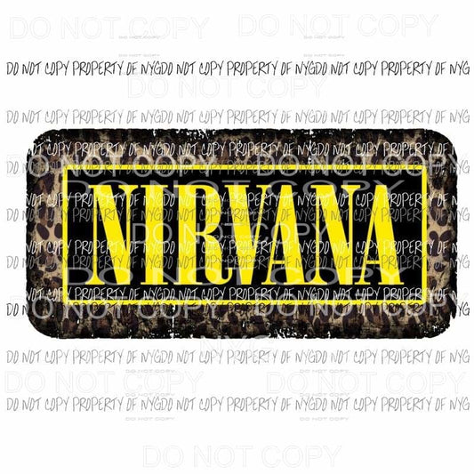 Nirvana Yellow Leopard Sublimation transfers Heat Transfer