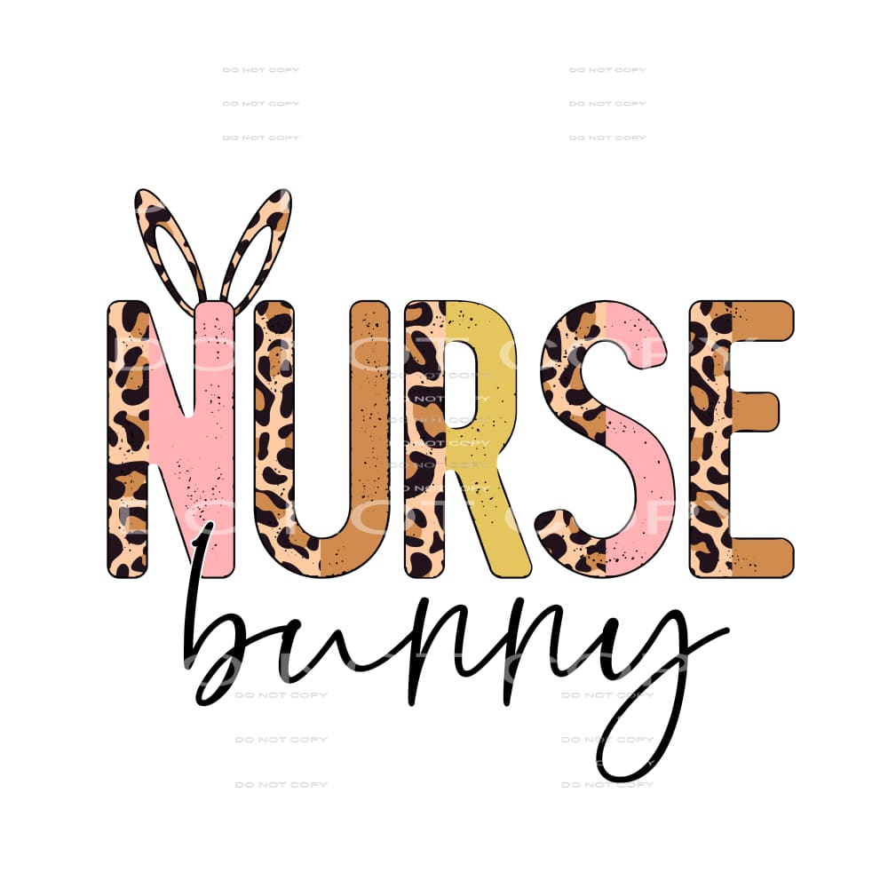 nurse bunny #4546 Sublimation transfers - Heat Transfer