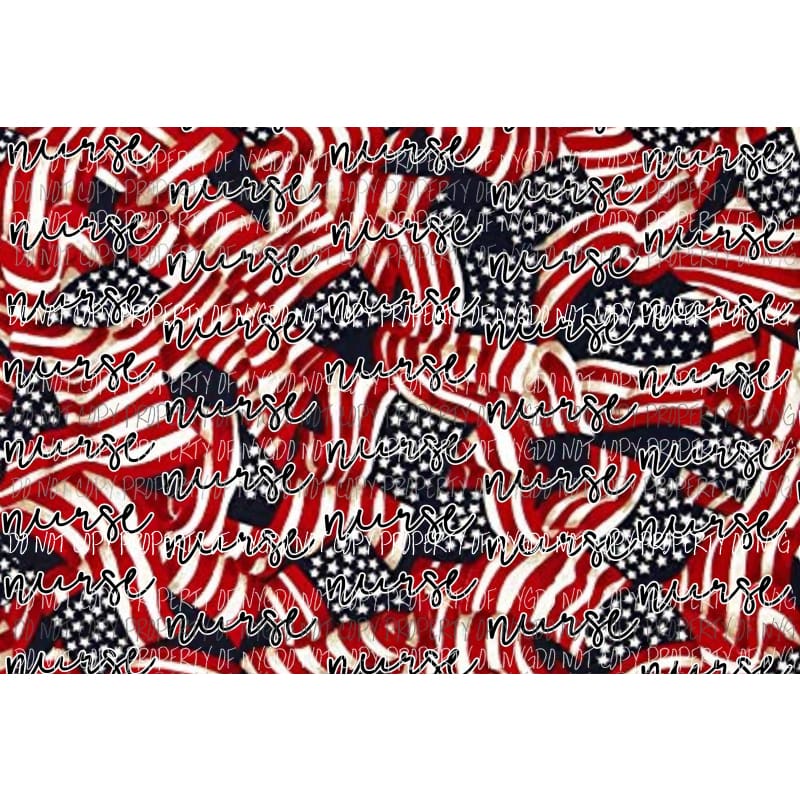 Nurse flag sheet 3 Sublimation transfers Heat Transfer