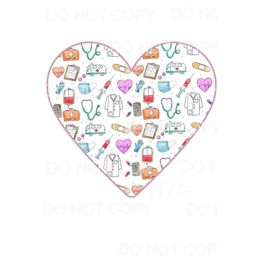 Nurse Heart # 7302 Sublimation transfers - Heat Transfer