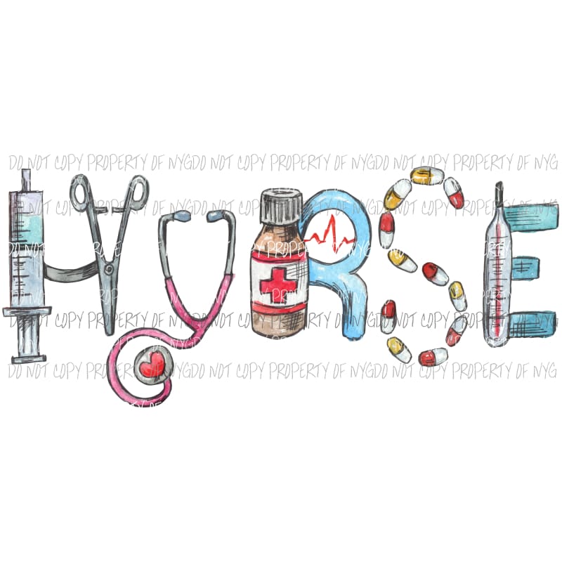NURSE tools Sublimation transfers Heat Transfer