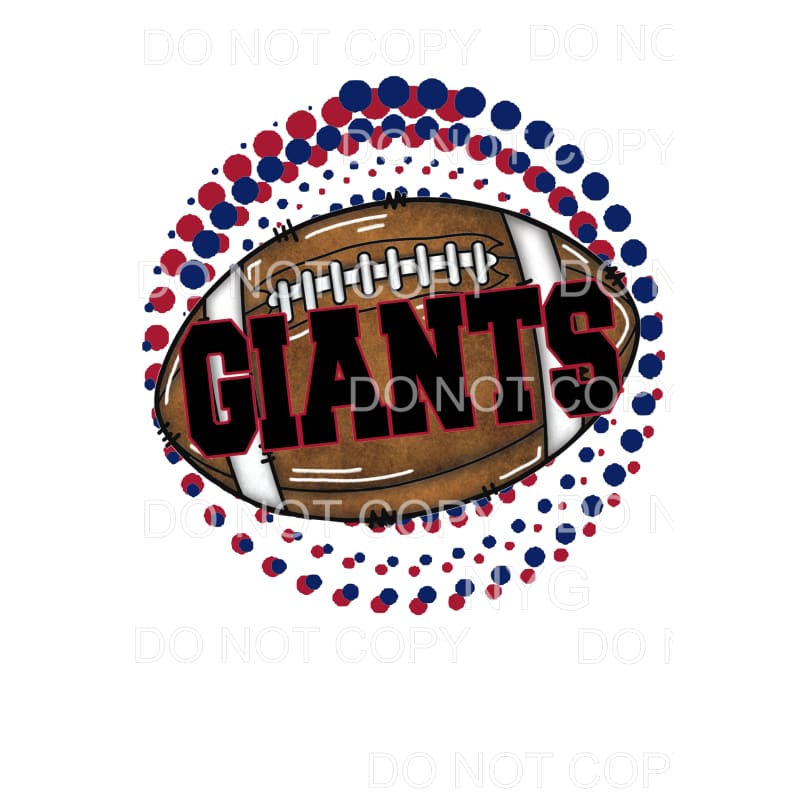 NY Giants # 527 Sublimation transfers - Heat Transfer