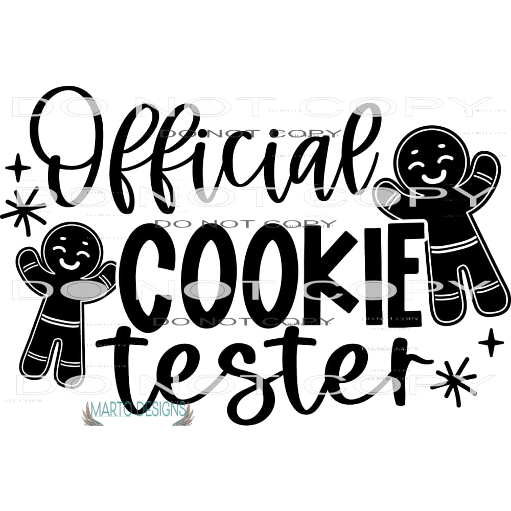 Official Cookie Tester #7909 Sublimation transfers - Heat