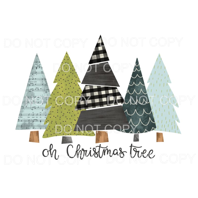 oh Christmas tree # 212 Sublimation transfers - Heat 