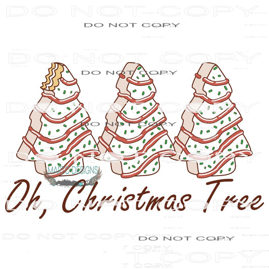 Oh Christmas Tree #8168 Sublimation transfers - Heat