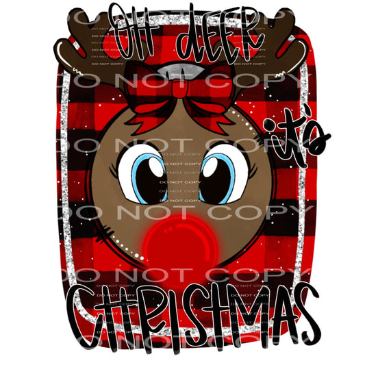 oh deer it’s Christmas #7661 Sublimation transfers - Heat 