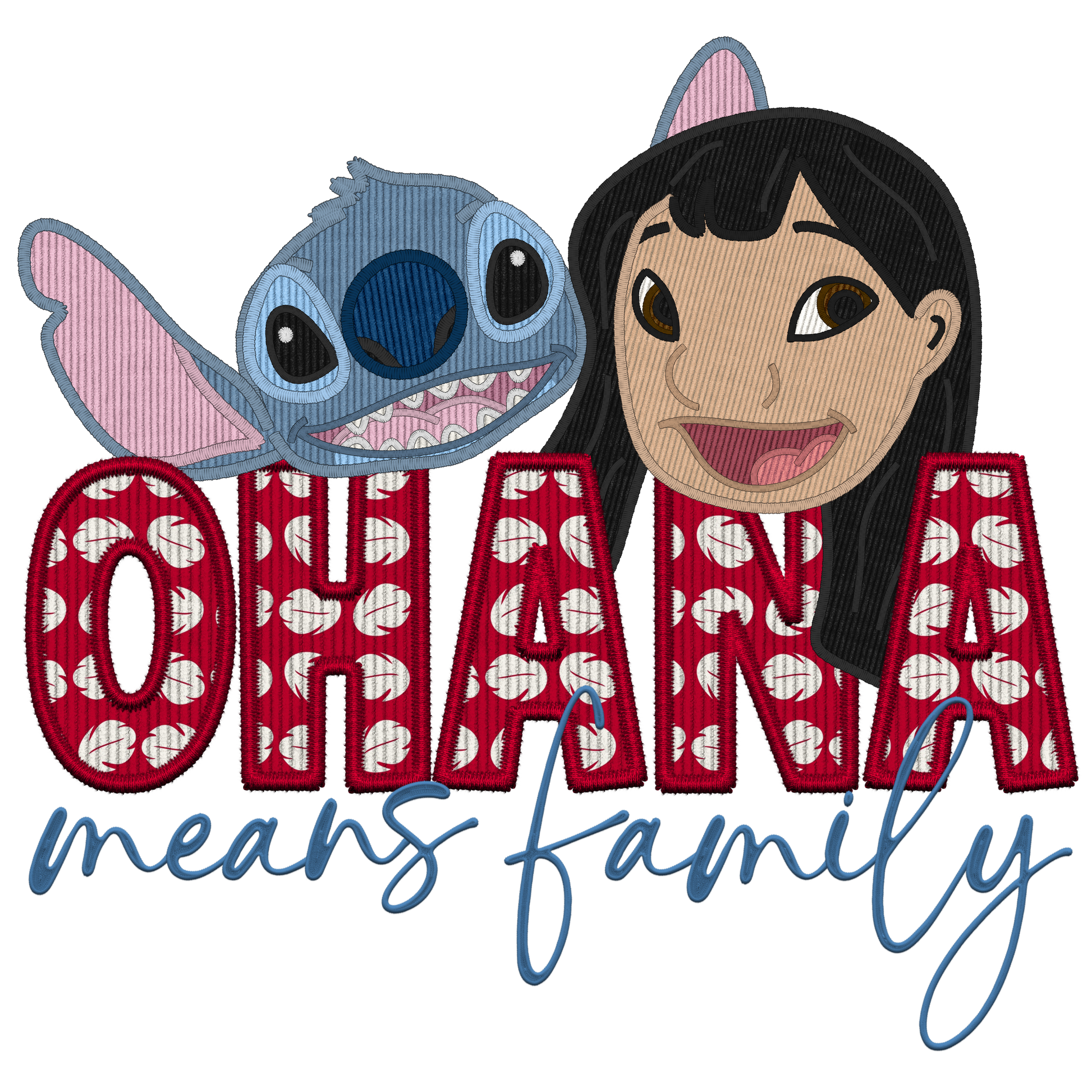 Ohana Means Family #7634 Sublimation transfers - Heat