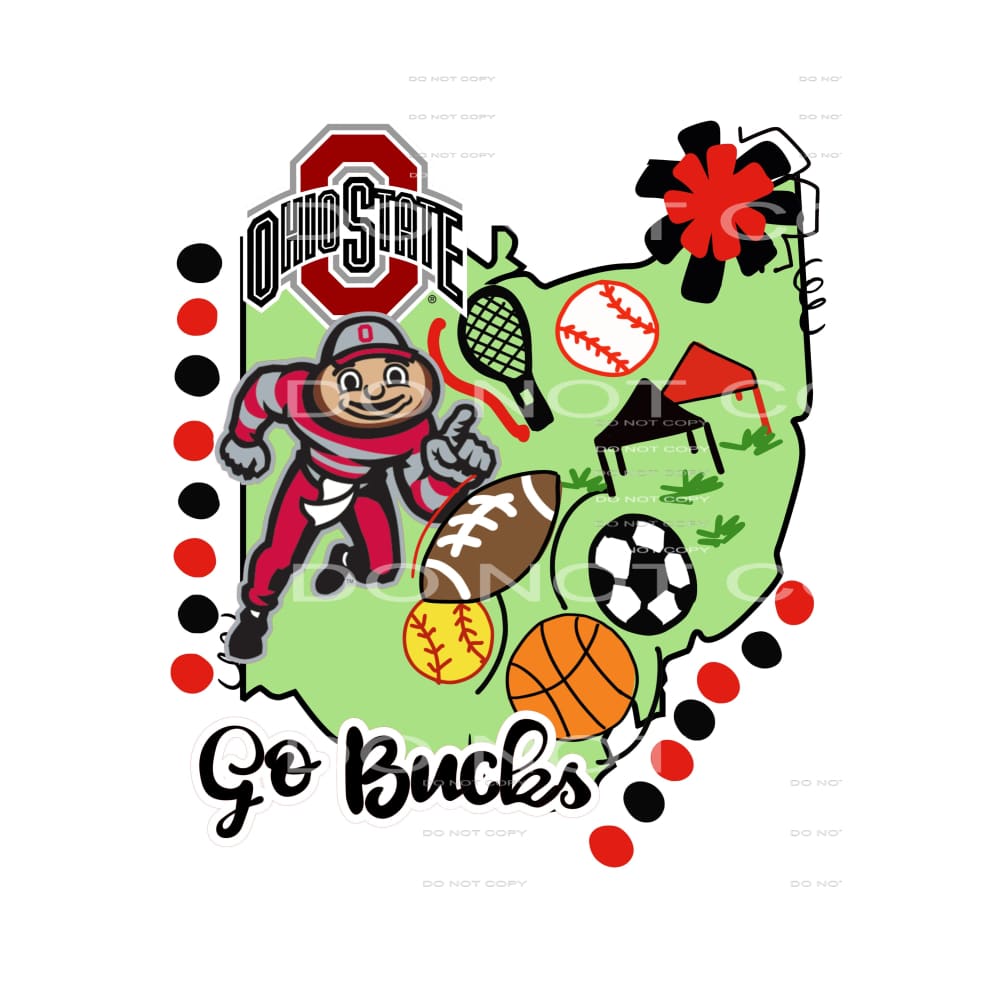 ohio state buckeys # 9959 Sublimation transfers - Heat