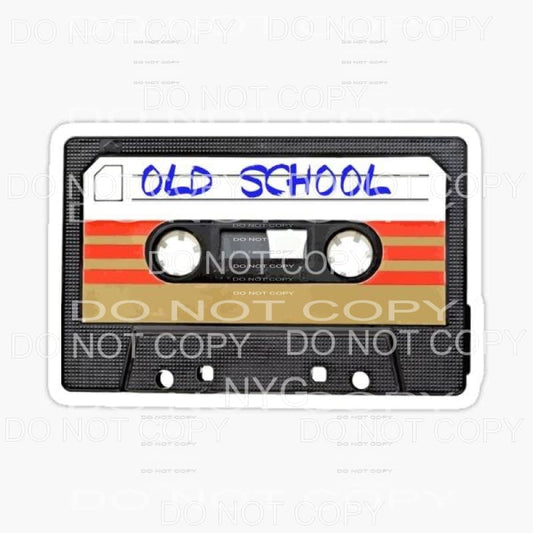 Old School Cassette Tape Retro Sublimation transfers - Heat 