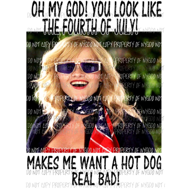 Omg you look like the 4th of july hot dog Sublimation transfers Heat Transfer