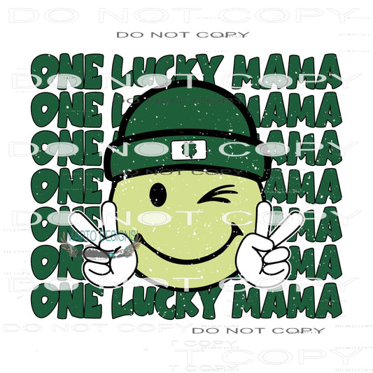 One Lucky Mama #9205 Sublimation transfers - Heat Transfer