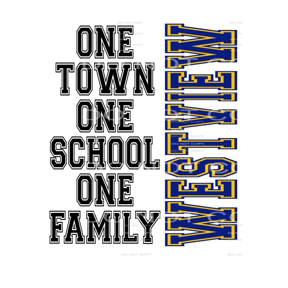 one town Westview # 44998 Sublimation transfers - Heat 