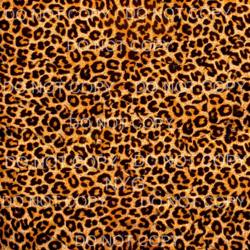 Orange Brown Black Animal Print Sheet Sublimation transfers 