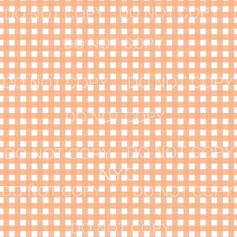 Orange Gingham Sheet #934 Sublimation transfers - Heat 