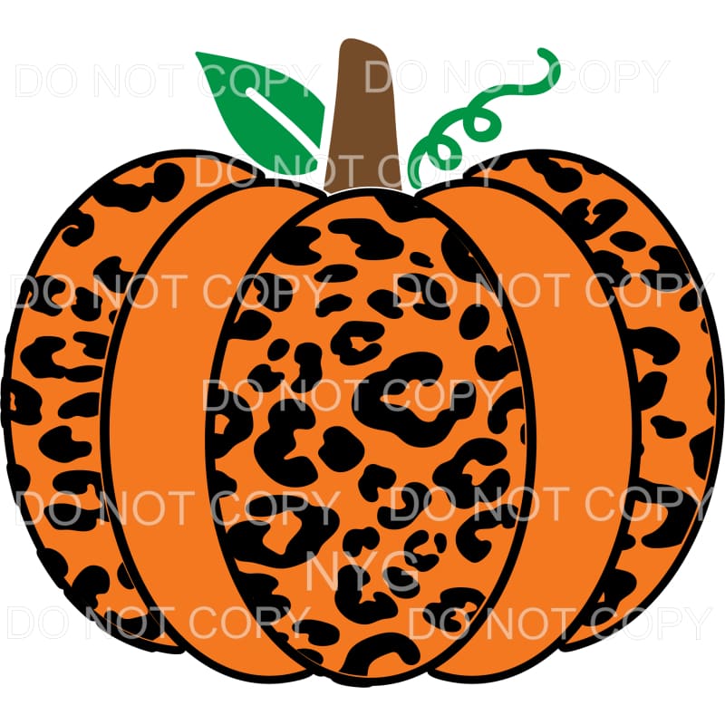 Orange Leopard Pumpkin #320 Sublimation transfers - Heat 