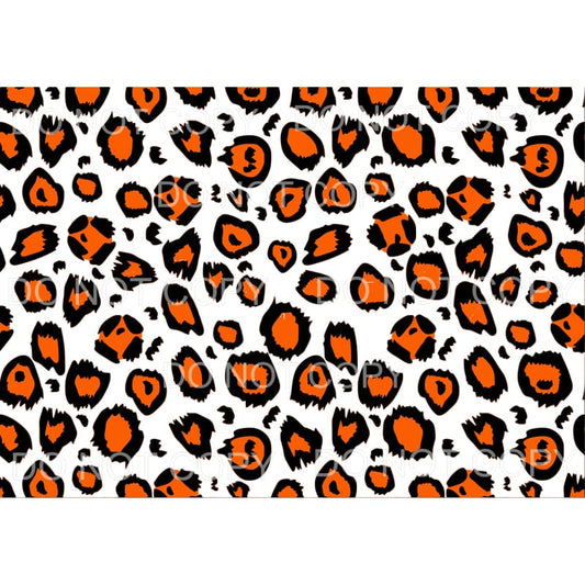 Orange Leopard Sheet #336 Sublimation transfers - Heat 