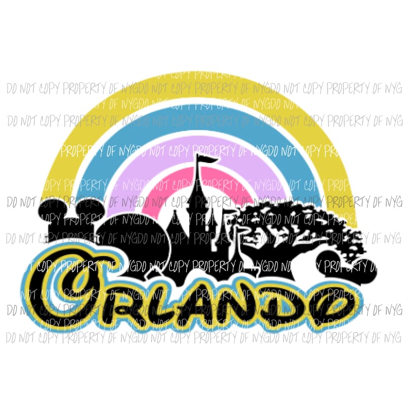 Orlando - Disney Sublimation transfers Heat Transfer
