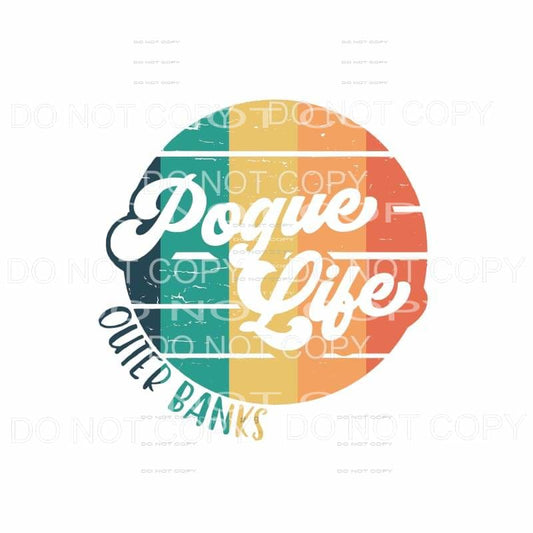 Outer Banks # 5 Pogue Life Sublimation transfers - Heat 
