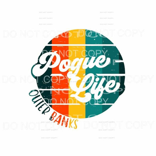 Outer Banks # 8 Pogue Life Sublimation transfers - Heat 