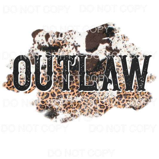 Outlaw Leopard Cowhide Sublimation transfers - Heat Transfer