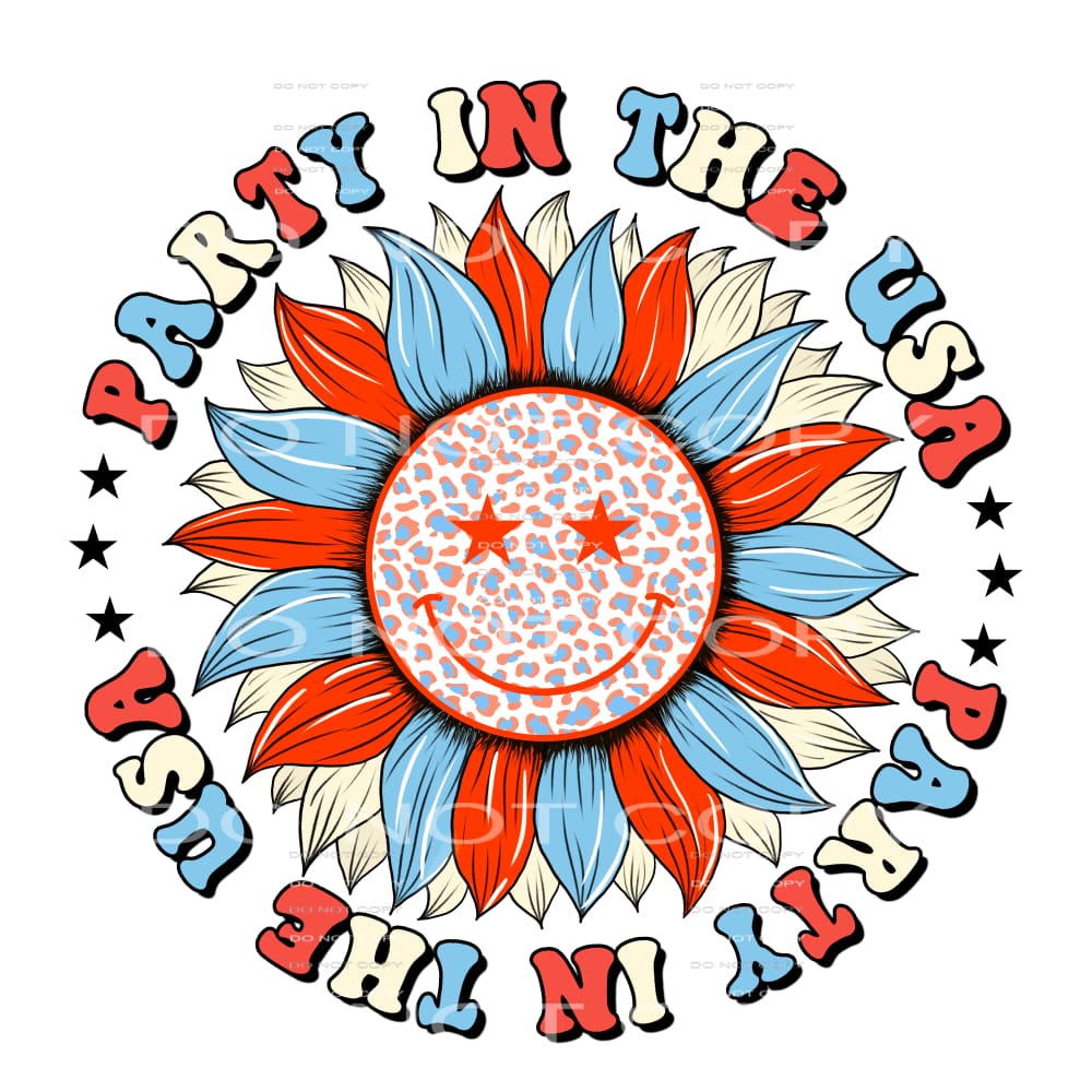 Party In The USA #5319 Sublimation transfers - Heat Transfer