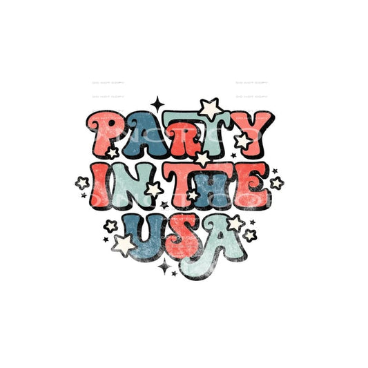 party in the USA #6712 Sublimation transfers - Heat Transfer