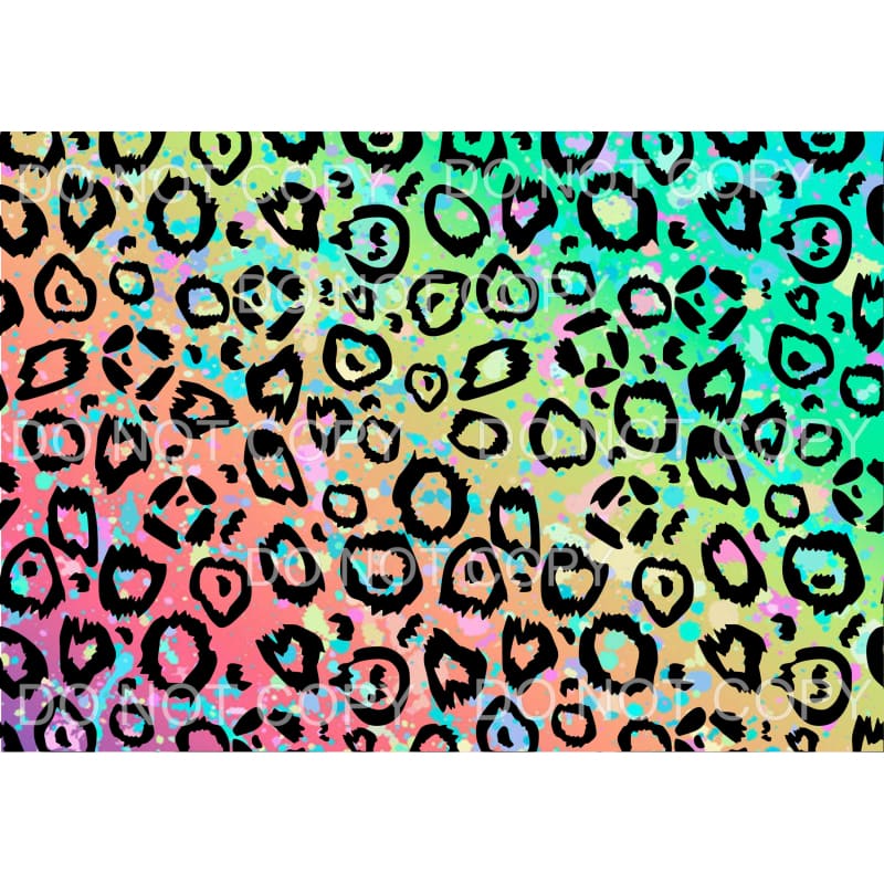 Pastel Leopard Sheet Sublimation transfers - Heat Transfer