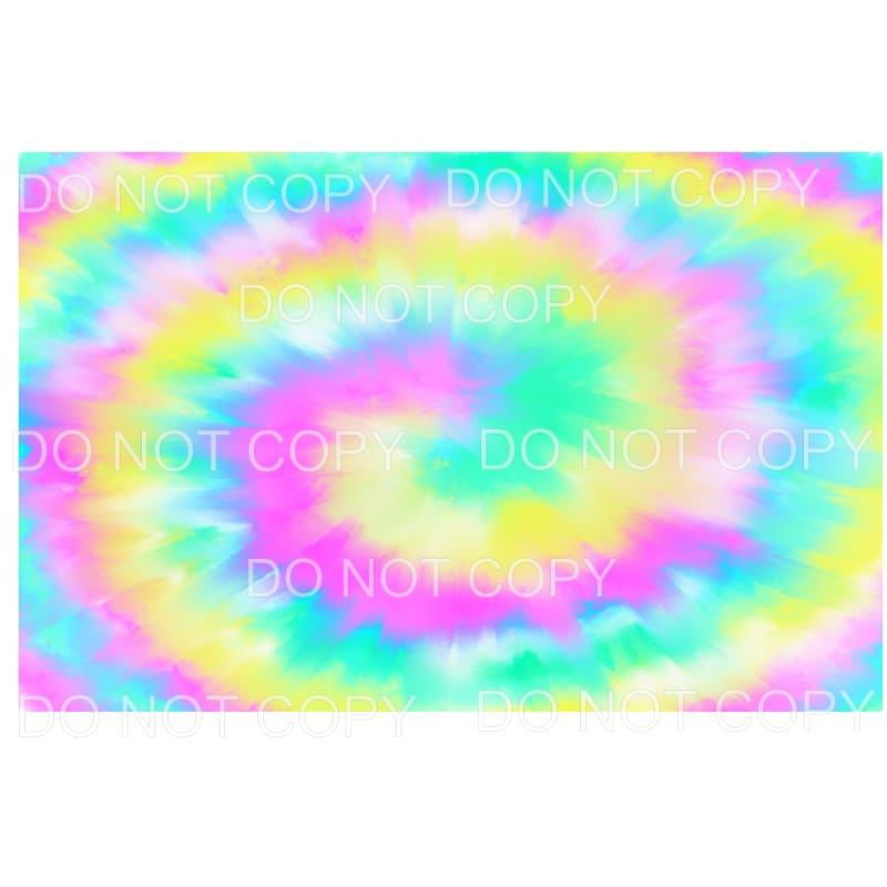 Pastel Tie Dye Sheet Sublimation transfers - Heat Transfer