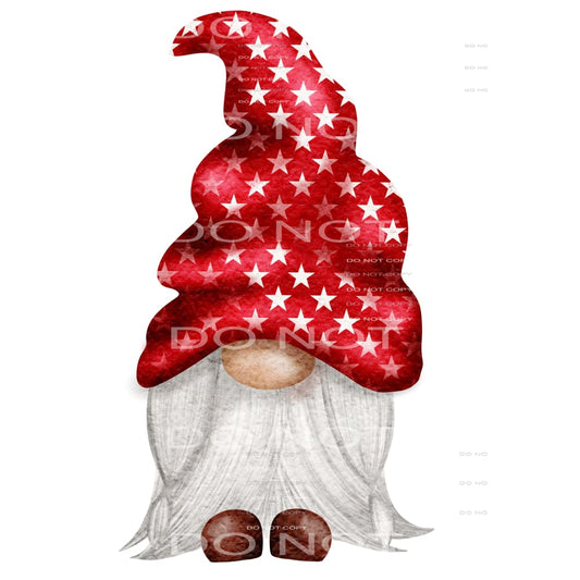 patriotic gnome #6246 Sublimation transfers - Heat Transfer