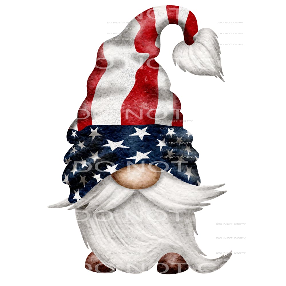 patriotic gnome #6248 Sublimation transfers - Heat Transfer