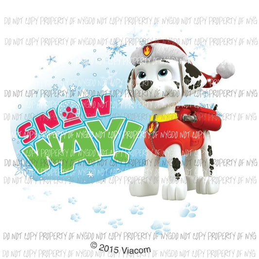 Paw Patrol Christmas 3 Sublimation transfer Heat Transfer