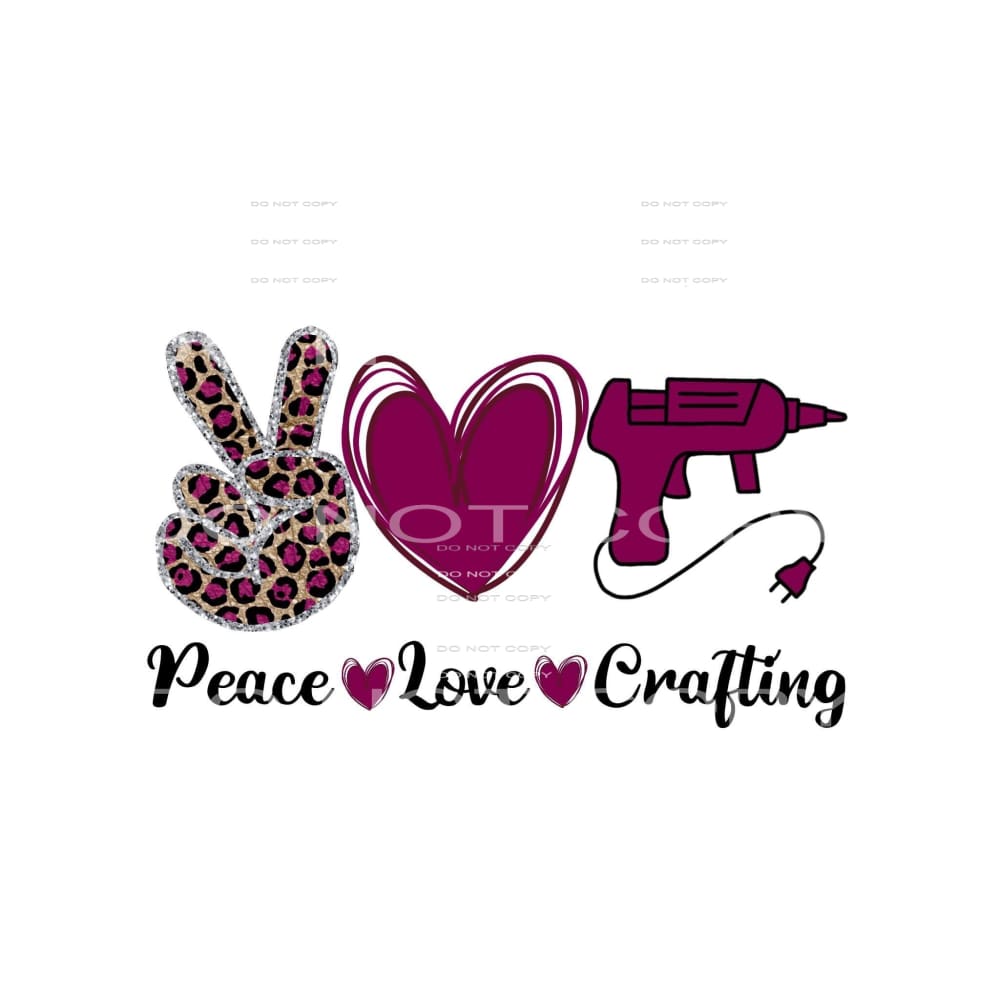 peace love crafting #5071 Sublimation transfers - Heat 