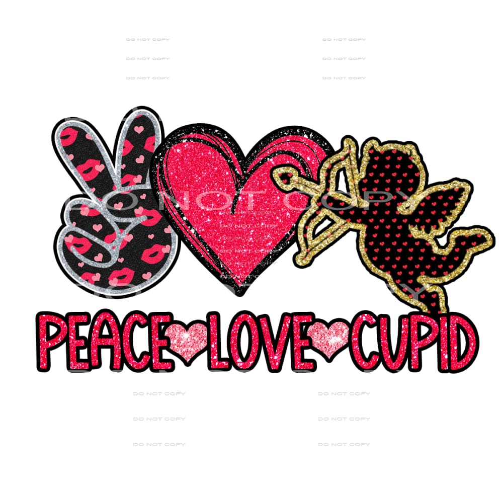 peace love cupid #6258 Sublimation transfers - Heat Transfer
