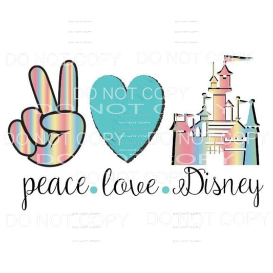 Peace Love Disney # 1 Sublimation transfers - Heat Transfer