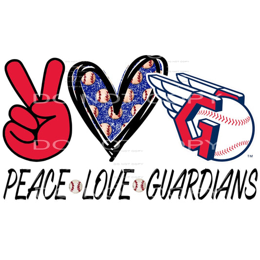 peace Love Guardians # 8070 Sublimation transfers - Heat