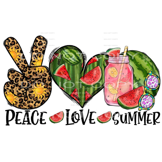 peace love summer #7205 Sublimation transfers - Heat 