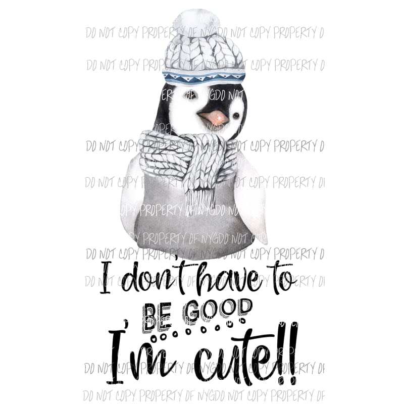 Penguin Cute Sublimation transfers Heat Transfer