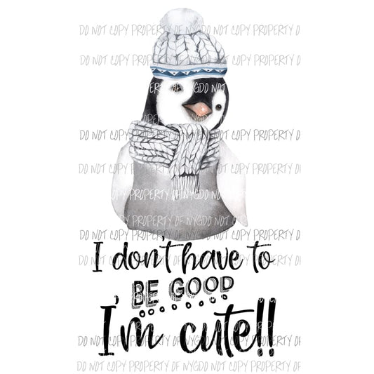 Penguin Cute Sublimation transfers Heat Transfer