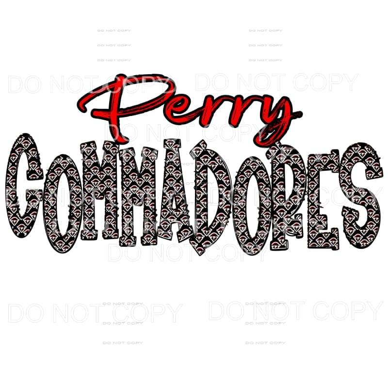 Perry Commodores # 612 Sublimation transfers - Heat Transfer